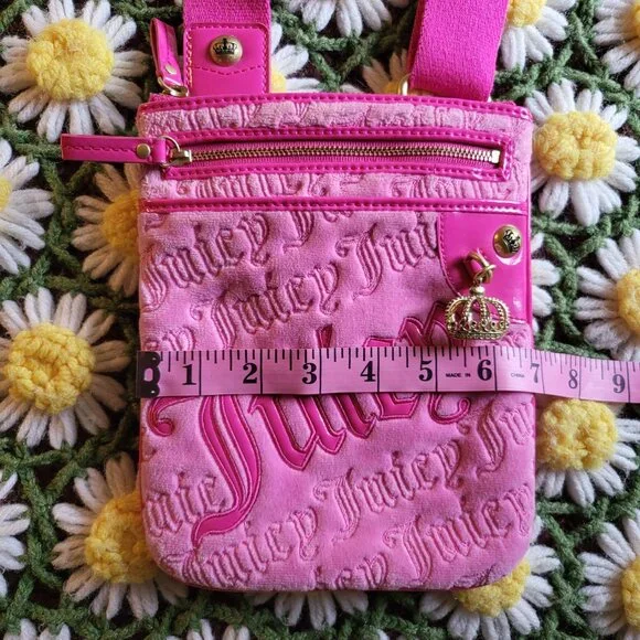 Juicy Couture Pink Crossbody Bag + Keychain Wallet - Picture 6 of 16